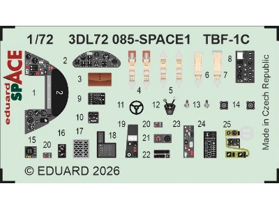 Grumman Tbf-1 C Avenger - Space Set (For Hobby Boss Kits) - zdjęcie 1