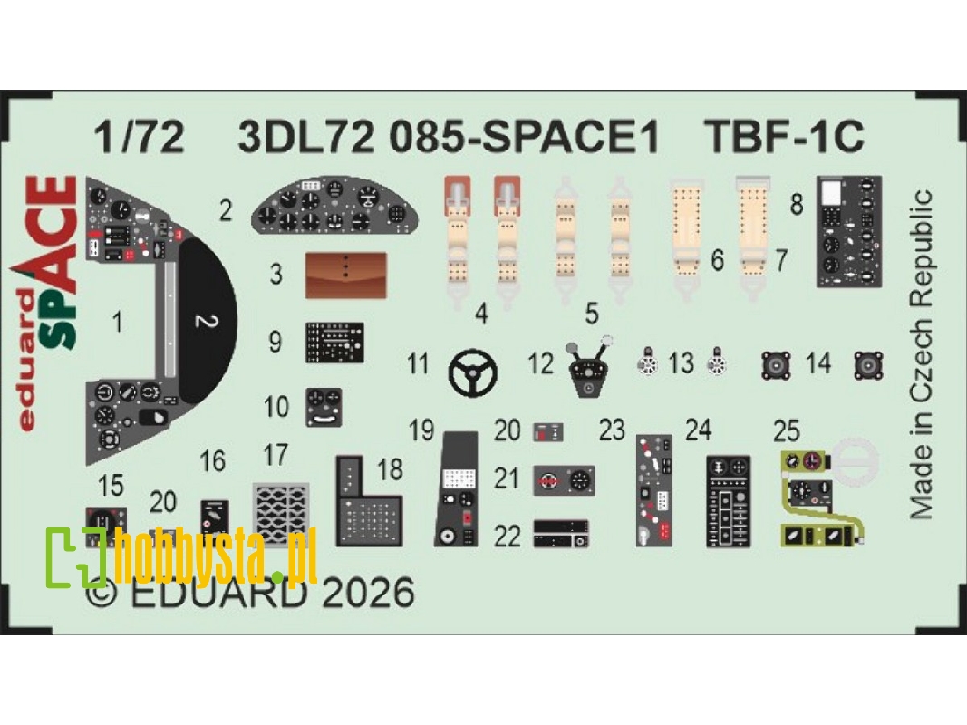 Grumman Tbf-1 C Avenger - Space Set (For Hobby Boss Kits) - zdjęcie 1