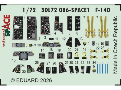Grumman F-14 D Tomcat - Space Set (For Tamiya Kits) - zdjęcie 1