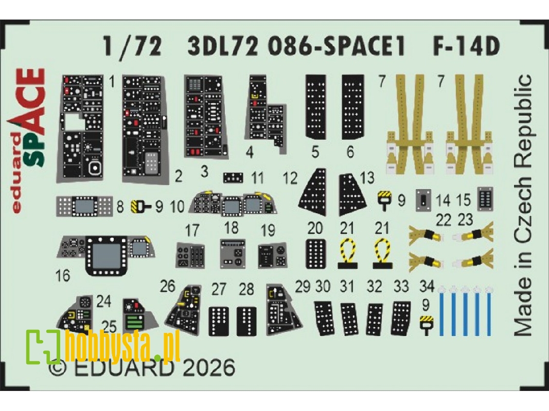 Grumman F-14 D Tomcat - Space Set (For Tamiya Kits) - zdjęcie 1