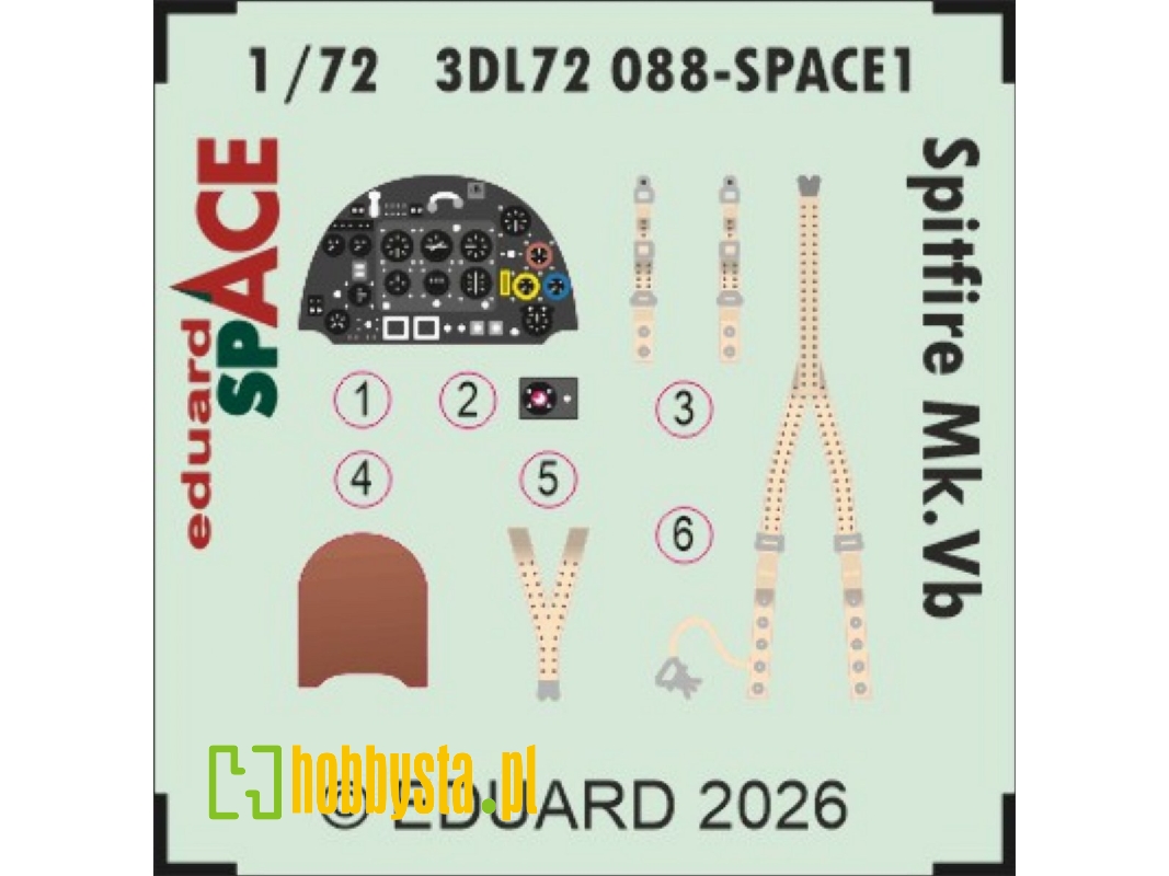 Supermarine Spitfire Mk.Vb - Space Set (For Ibg Models Kits) - zdjęcie 1