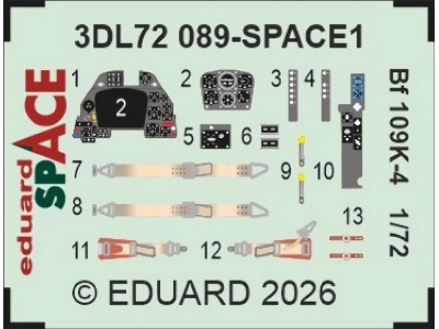 Messerschmitt Bf-109 K-4 - Space Set (For Eduard Kits) - zdjęcie 1