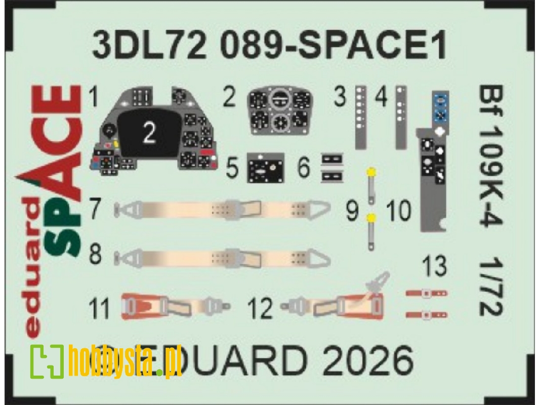 Messerschmitt Bf-109 K-4 - Space Set (For Eduard Kits) - zdjęcie 1