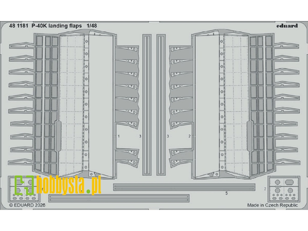 Curtiss P-40 K - Landing Flaps (For Eduard Kits) - zdjęcie 1