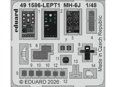 Hughes Mh-6 J - Pe Set (For Icm Kits) - zdjęcie 1