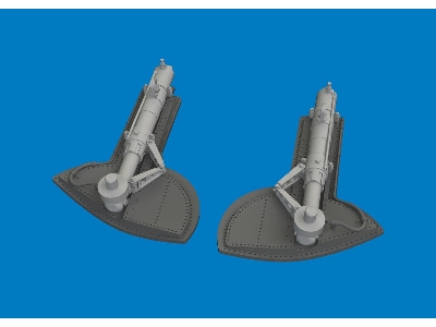 Spitfire Mk.Ix / Mk..Xvi - Undercarriage Legs (For Eduard Kits / 3d-printed) - zdjęcie 1