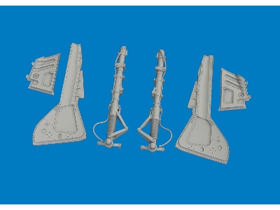 Focke Wulf Fw-190 A-3 / A-4 - Undercarriage Legs (For Eduard Kits / 3d-printed) - zdjęcie 1