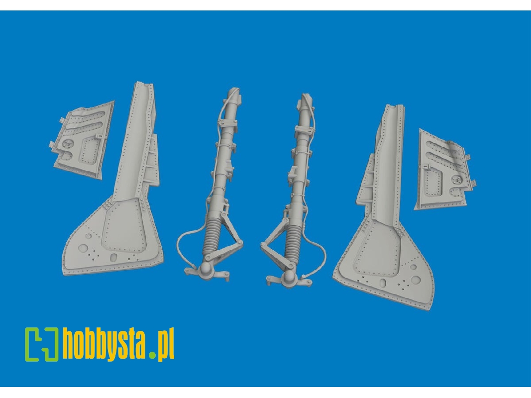 Focke Wulf Fw-190 A-3 / A-4 - Undercarriage Legs (For Eduard Kits / 3d-printed) - zdjęcie 1