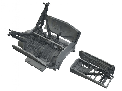Lockheed Martin F-16 C - Wheel Bays & Legs Heavy Weight (For Tamiya Kits / 3d-printed) - zdjęcie 1