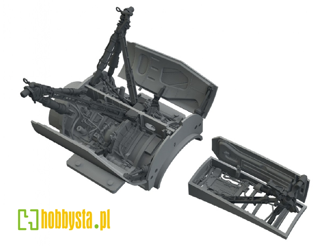Lockheed Martin F-16 C - Wheel Bays & Legs Heavy Weight (For Tamiya Kits / 3d-printed) - zdjęcie 1