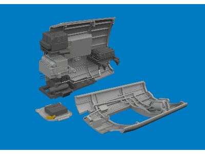 Curtiss P-40 K - Radio Compartment (For Eduard Kits / 3d-printed) - zdjęcie 1