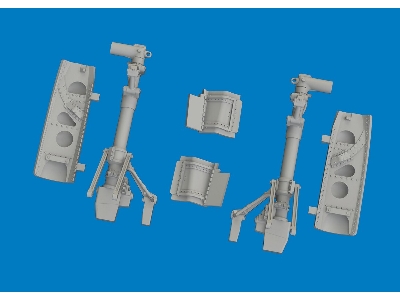 Curtiss P-40 K - Undercarriage Legs (For Eduard Kits / 3d-printed) - zdjęcie 2