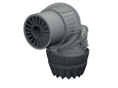 Lockheed Martin F-35 B Lightning Ii - Exhaust Nozzle (For Tamiya Kits / 3d-printed) - zdjęcie 2