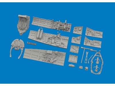 Supermarine Spitfire Mk.Vb - Cockpit (For Eduard Kits / 3d-printed) - zdjęcie 3
