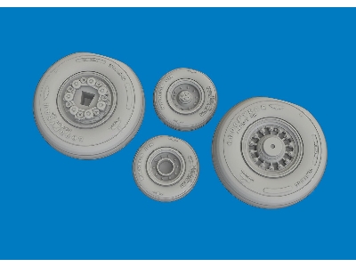 Grumman F-14 D Tomcat - 3d-printed Wheels Set (For Tamiya Kits) - zdjęcie 2