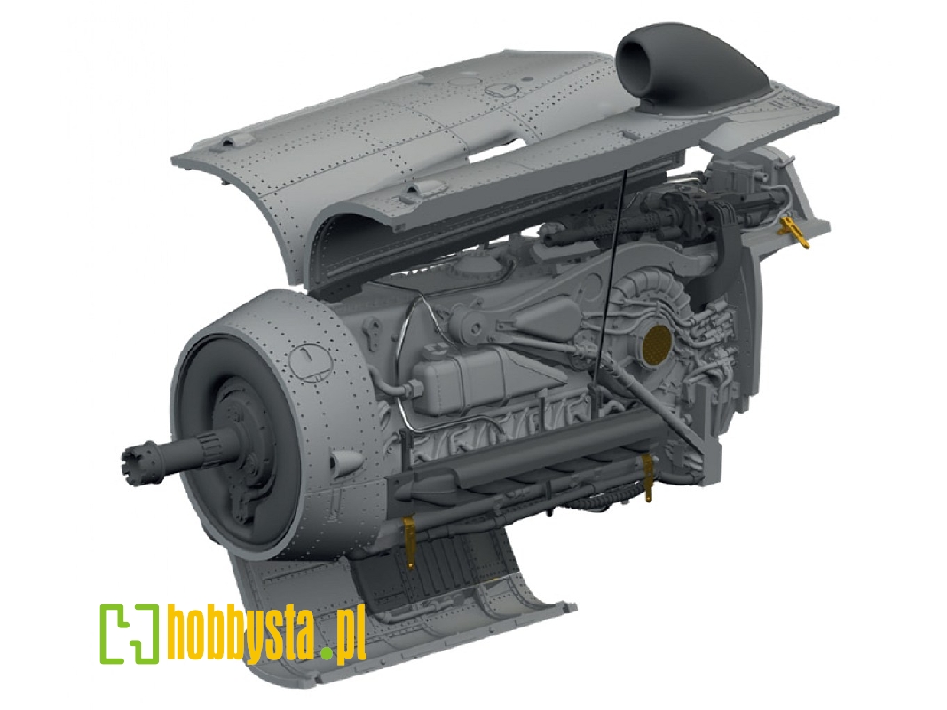 Messerschmitt Bf-109 K-4 - Engine (For Eduard Kits / 3d-printed) - zdjęcie 1