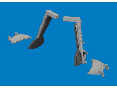Messerschmitt Bf-109 K-4 - 3d-printed Undercarriage Legs (For Eduard Kits) - zdjęcie 2