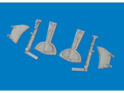Messerschmitt Bf-109 K-4 - 3d-printed Undercarriage Legs (For Eduard Kits) - zdjęcie 3