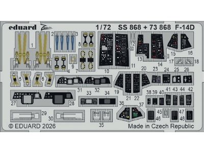 Grumman F-14 D Tomcat - Pe Set (For Tamiya Kits) - zdjęcie 2