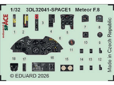 Gloster Meteor F.8 - Big Ed Set (For Revell Kits) - zdjęcie 4