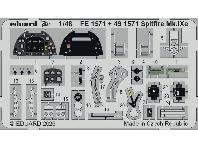 Supermaine Spitfire Mk.Ixe - Big Ed Set (For Airfix Kits) - zdjęcie 3