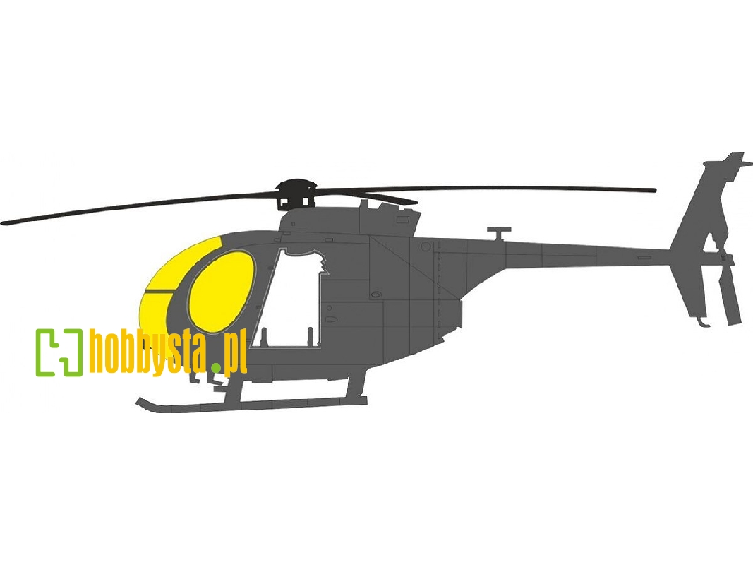 Hughes Mh-6 J - Mask Set (For Icm Kits) - zdjęcie 1