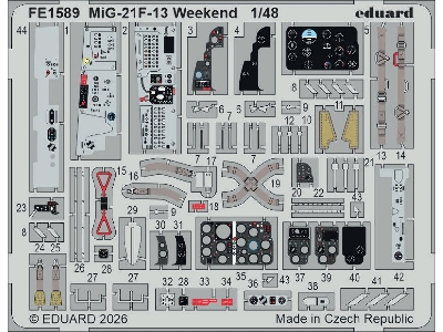 Mig-21 F-13 - Zoom Set (For Eduard Weekend Edition Kit) - zdjęcie 1