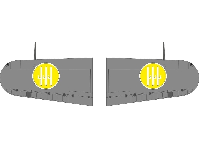 Mc.200 Saetta - Wings National Insignia (For Italeri Kits) - zdjęcie 1