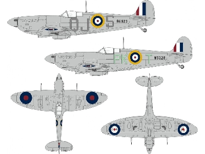 Supermarine Spitfire Mk.Vb Early - British National Insignia Mask Set (For Kotare Kits) - zdjęcie 1