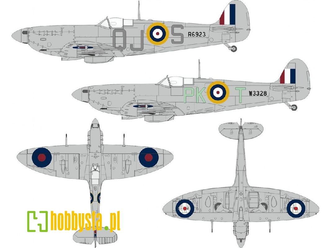 Supermarine Spitfire Mk.Vb Early - British National Insignia Mask Set (For Kotare Kits) - zdjęcie 1