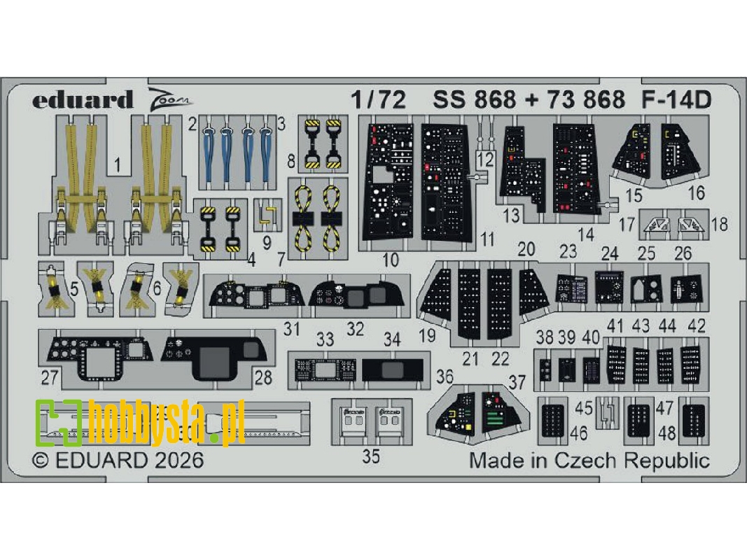 Grumman F-14 D Tomcat - Zoom Set (For Tamiya Kits) - zdjęcie 1
