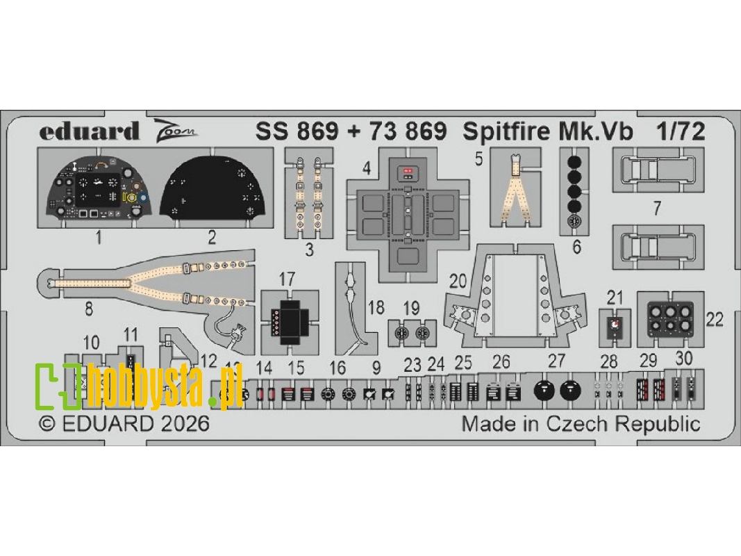 Supermarine Spitfire Mk.Vb - Zoom Set (For Ibg Kits) - zdjęcie 1