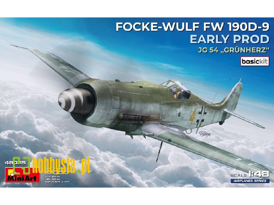 Focke-wulf Fw-190 D-9 Early Production - Jg.54 Grunherz (Basic Kit) - zdjęcie 1