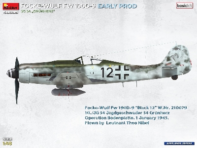 Focke-wulf Fw-190 D-9 Early Production - Jg.54 Grunherz (Basic Kit) - zdjęcie 2