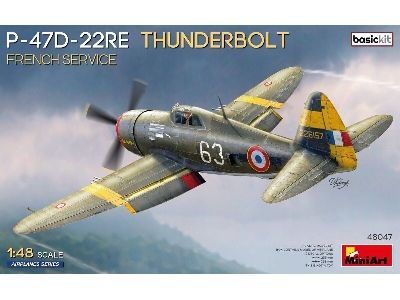Republic P-47d-22re Thunderbolt - French Service (Basic Kit) - zdjęcie 1