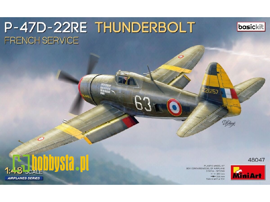 Republic P-47d-22re Thunderbolt - French Service (Basic Kit) - zdjęcie 1