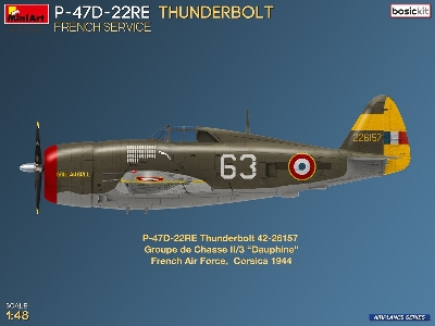 Republic P-47d-22re Thunderbolt - French Service (Basic Kit) - zdjęcie 2