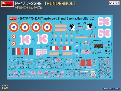 Republic P-47d-22re Thunderbolt - French Service (Basic Kit) - zdjęcie 12