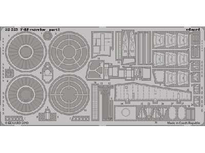  F-8J exterior 1/32 - Trumpeter - blaszki - zdjęcie 1