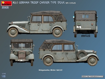 Kfz.1 German Troop Carrier Type 170vk With Canvas - zdjęcie 7