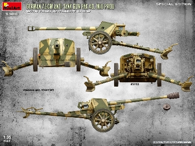 German 7.5cm Anti-tank Gun Pak 40 Mid Prod With Artillery Crew (Special Edition) - zdjęcie 2