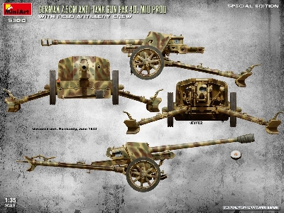 German 7.5cm Anti-tank Gun Pak 40 Mid Prod With Artillery Crew (Special Edition) - zdjęcie 13