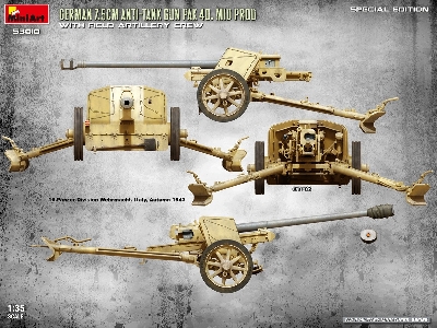 German 7.5cm Anti-tank Gun Pak 40 Mid Prod With Artillery Crew (Special Edition) - zdjęcie 24