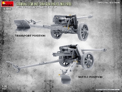 German 7.5cm Anti-tank Gun Pak 40 Mid Prod With Artillery Crew (Special Edition) - zdjęcie 27