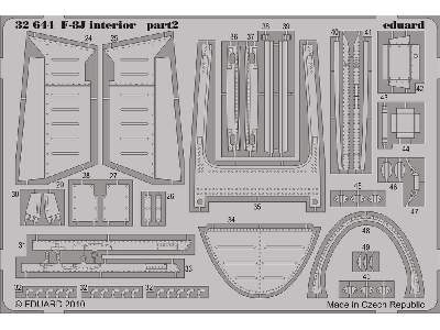  F-8J interior S. A. 1/32 - Trumpeter - blaszki - zdjęcie 3