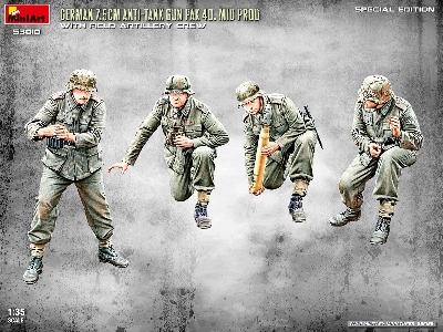 German 7.5cm Anti-tank Gun Pak 40 Mid Prod With Artillery Crew (Special Edition) - zdjęcie 31