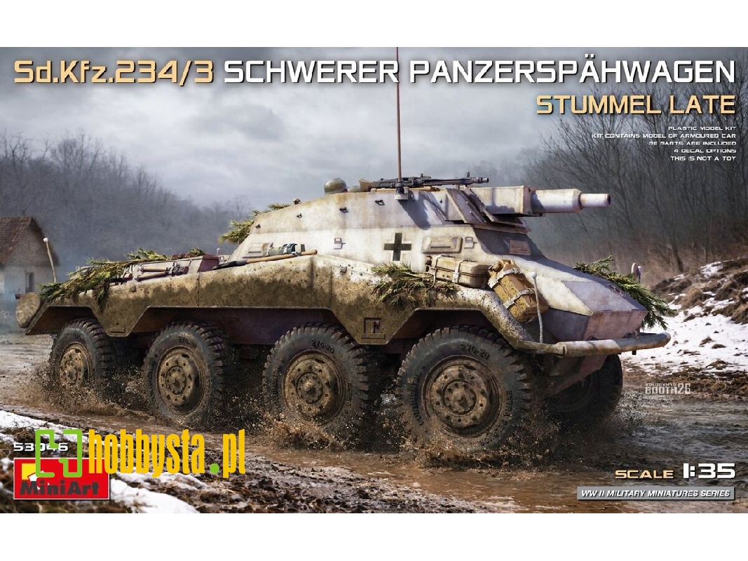 Sd.Kfz.234/3 Schwerer Panzerspahwagen Stummel Late - zdjęcie 1
