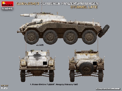Sd.Kfz.234/3 Schwerer Panzerspahwagen Stummel Late - zdjęcie 2