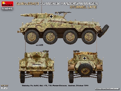Sd.Kfz.234/3 Schwerer Panzerspahwagen Stummel Late - zdjęcie 10