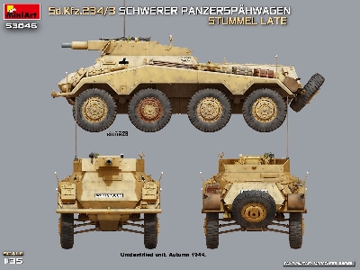 Sd.Kfz.234/3 Schwerer Panzerspahwagen Stummel Late - zdjęcie 11
